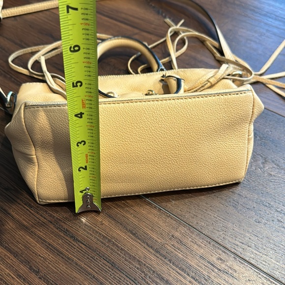 Rebecca Minkoff Pre Loved Boho Tan MOTO Crossbody Bag with top zipper. - Picture 6 of 8